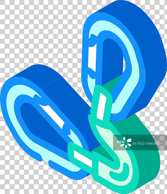 钛合金超轻等距图标的装备挂钩图片素材