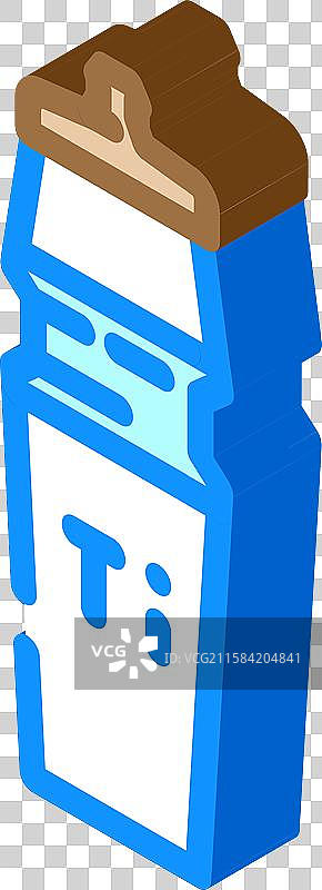 钛制水瓶等距图标图片素材