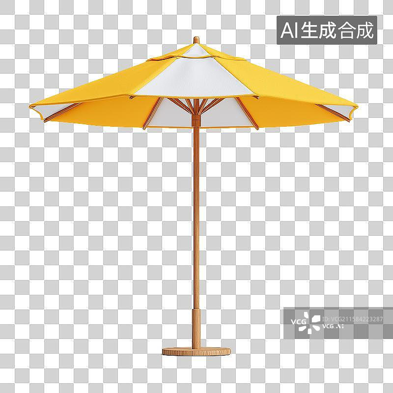 【AI数字艺术】简约的遮阳伞图片素材