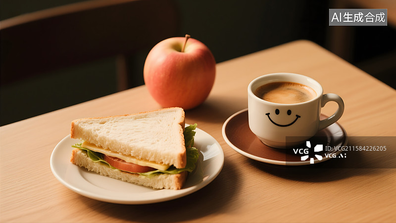 【AI数字艺术】元气满满的早餐搭配图片素材