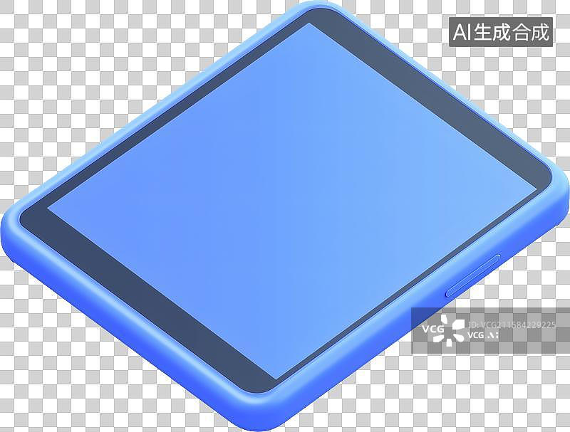 【AI数字艺术】一个3D卡通平板电脑图片素材