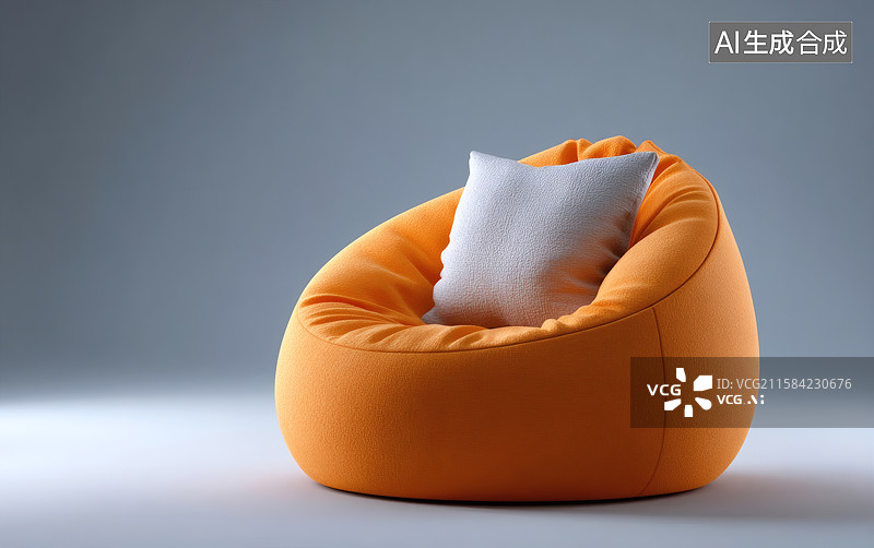 【AI数字艺术】一个舒适的懒人沙发图片素材