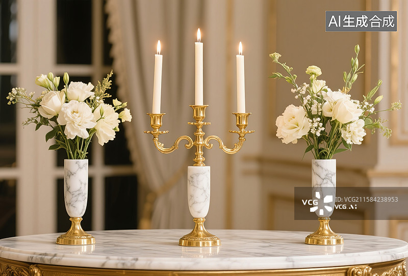 【AI数字艺术】鎏金雅叙图片素材