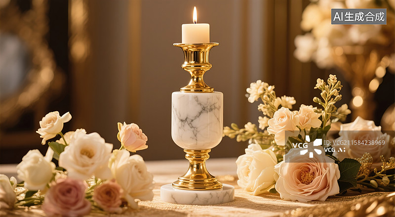 【AI数字艺术】鎏金雅叙图片素材