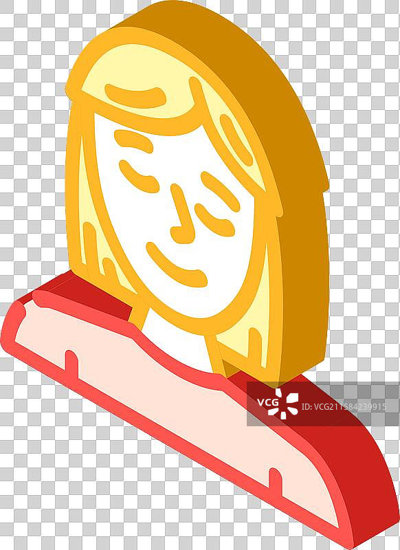 放松的面孔 慢生活 等距图标图片素材