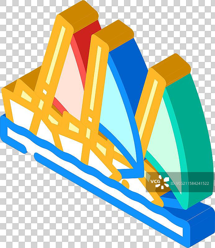 游艇比赛帆船运动等距图标图片素材