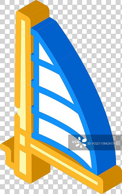 全帆航行运动等距图标图片素材