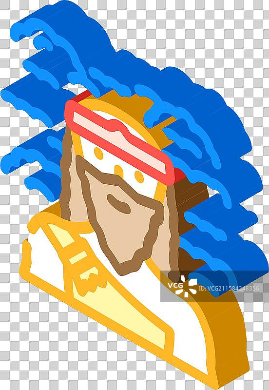 天王星希腊神祇古代等距图标图片素材