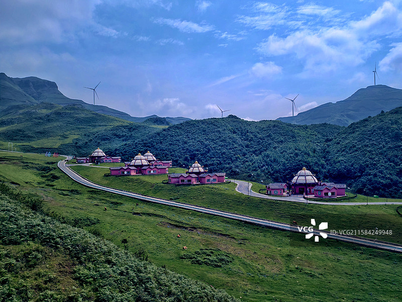 蒙古包 六盘水韭菜坪景区图片素材