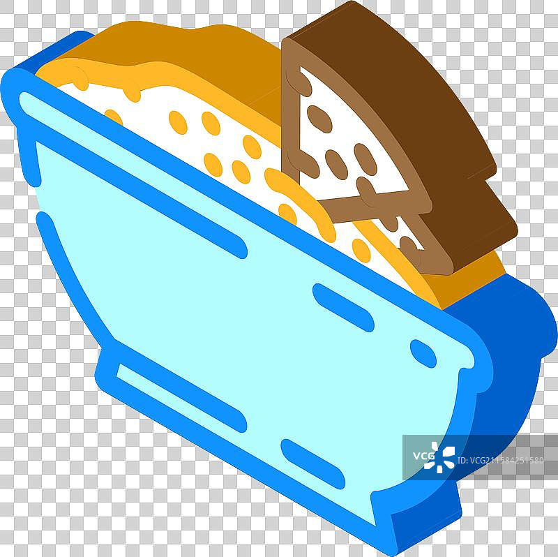 鹰嘴豆泥调味品等距图标图片素材