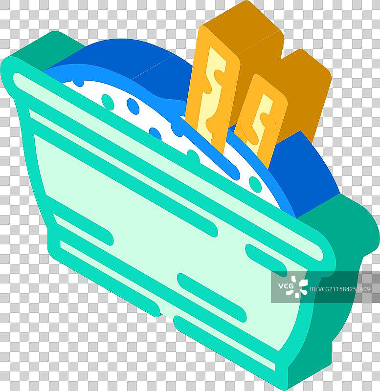 蒜泥蛋黄酱调味品等距图标图片素材