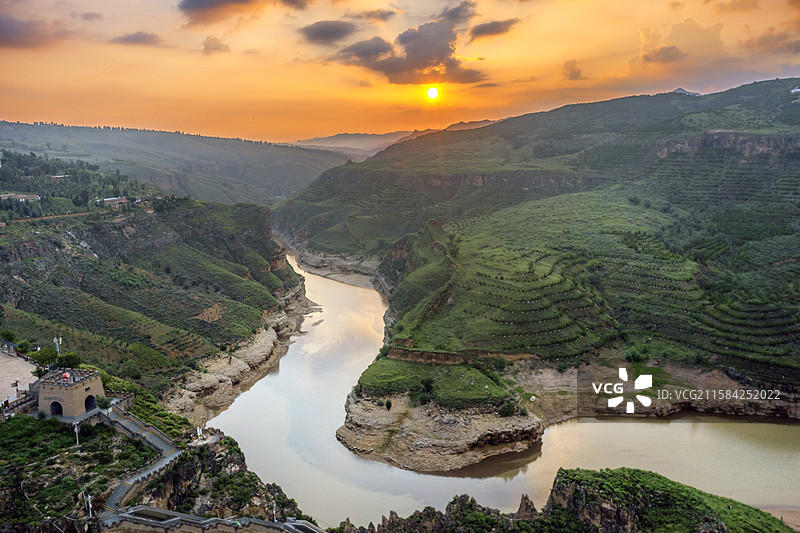 老牛湾黄河大峡谷图片素材