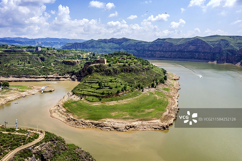 老牛湾黄河大峡谷图片素材
