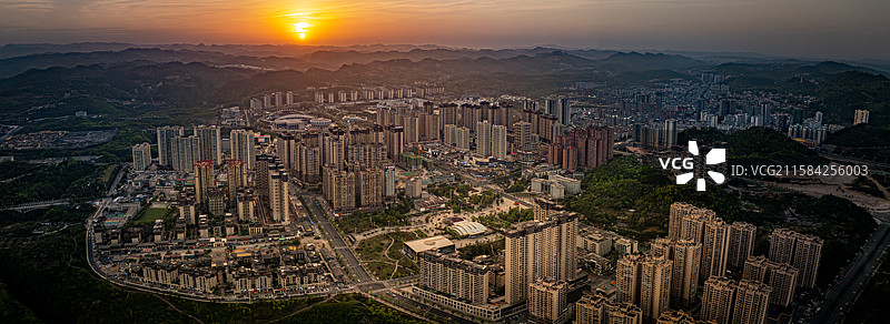 福泉晚霞图片素材