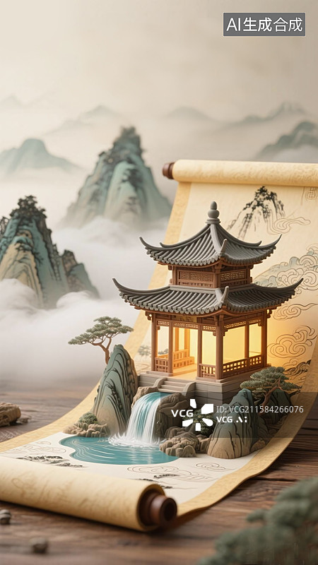 【AI数字艺术】国潮风二十四节气图片素材