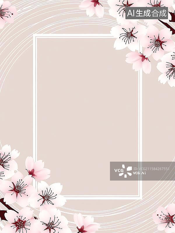 【AI数字艺术】漫天花雨和纸烫金海报图片素材