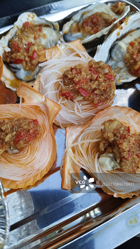 烤生蚝图片素材