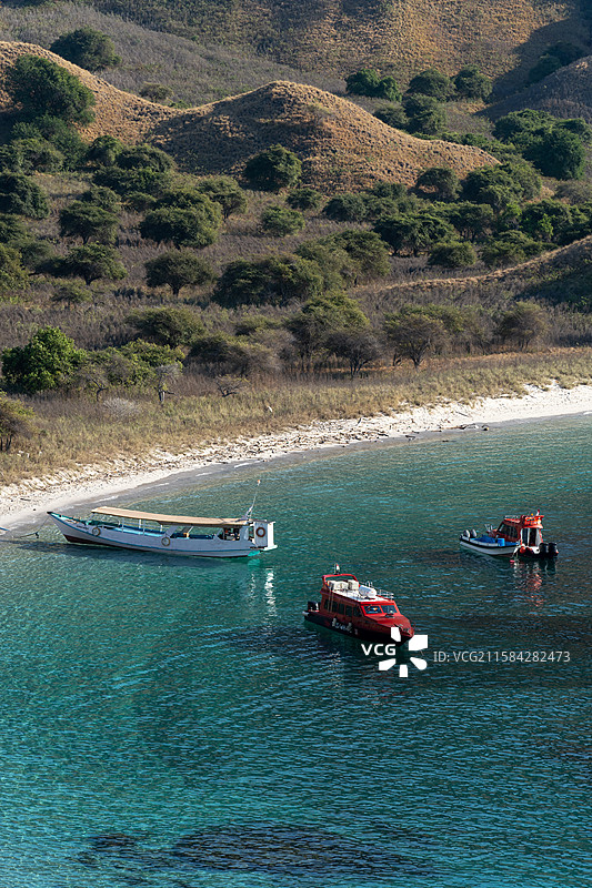 印尼 科莫多岛 帕达尔岛 航拍 Komodo Island and Padar Island,图片素材