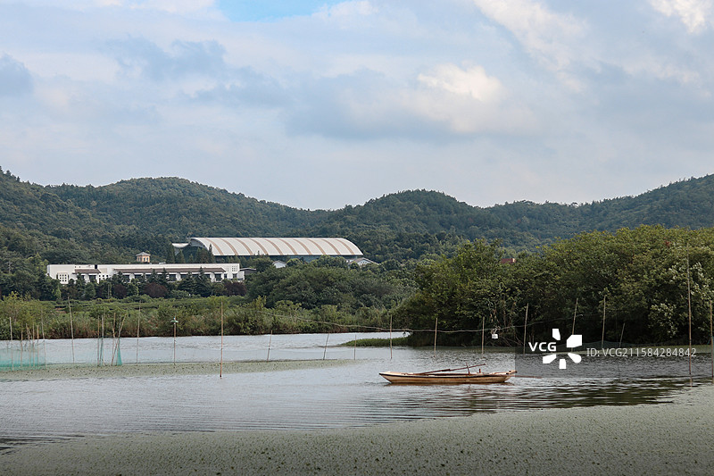 南京江宁佘村水库图片素材