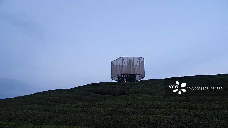 景德镇浮梁县寒溪村大地之灯图片素材