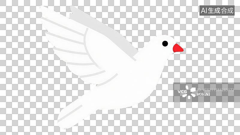 【AI数字艺术】3D渲染免抠图形元素卡通鸽子图片素材