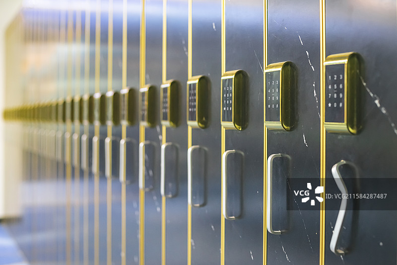 中国公共设施拍摄主题，公共场所公共设施储物箱设备用品，室内无人图像摄影图片素材