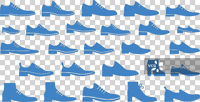鞋子轮廓套装 - 鞋类收藏图片素材