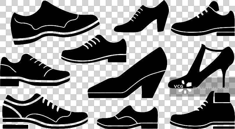 舒适鞋轮廓 - 日常鞋履图片素材