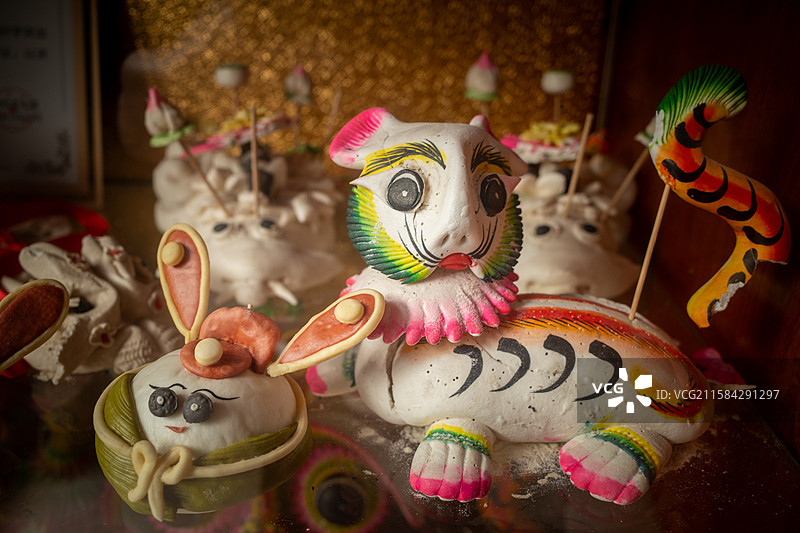 陕西省渭南市韩城市非物质文化遗产保护项目-韩城花馍图片素材