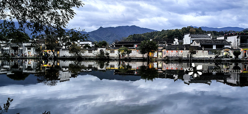 宏村暮色图片素材