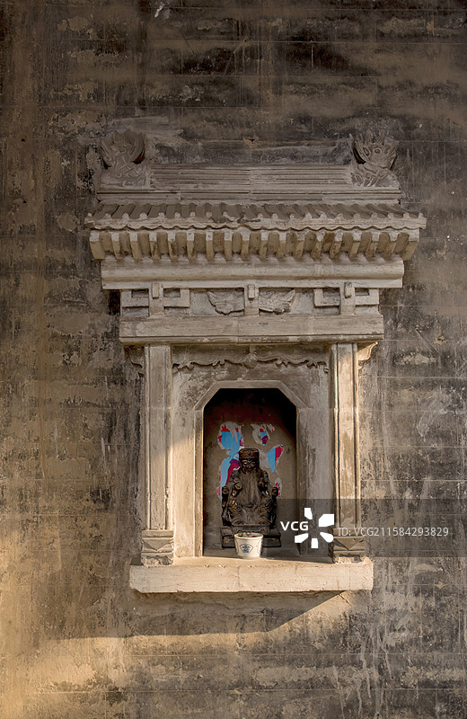 陕西省渭南市韩城市西庄镇明清古村落-党家村图片素材