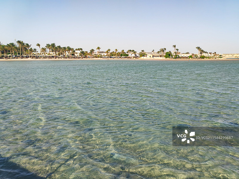 赫尔格达红海码头海景风光图片素材