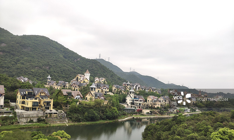 东部华侨城茶溪谷的别墅图片素材