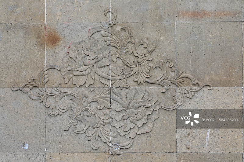砖雕花纹图片素材