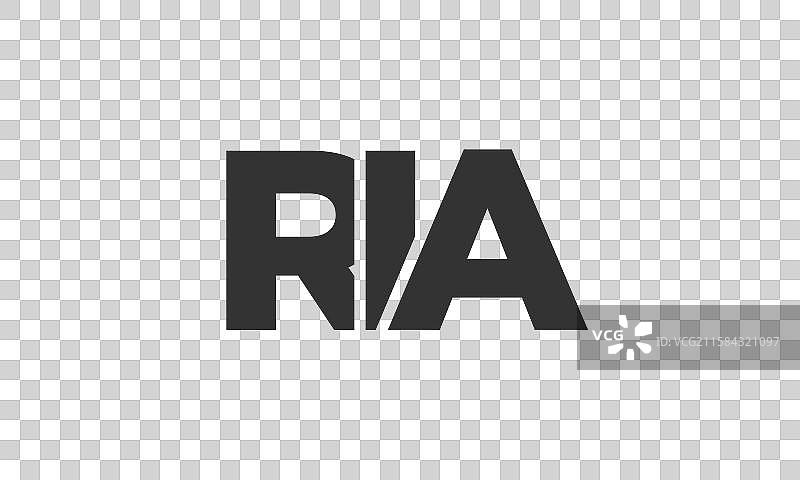 强大而现代的RIA标志设计模板图片素材