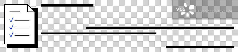 带有勾选标记的简约任务列表图片素材