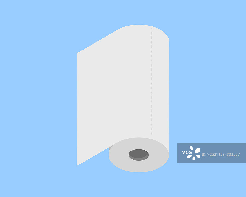 干净简约的纸巾卷放置在背景上图片素材