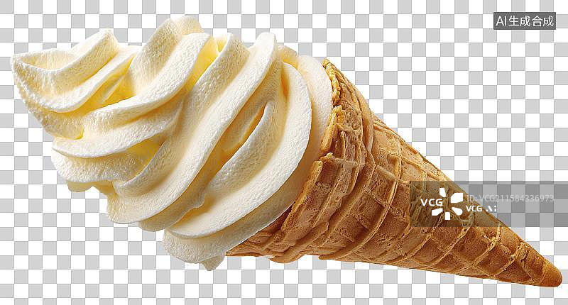 【AI数字艺术】冰淇淋筒的特写镜头图片素材