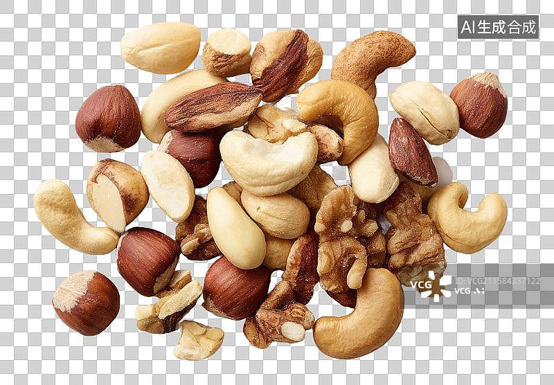【AI数字艺术】混合坚果图片素材