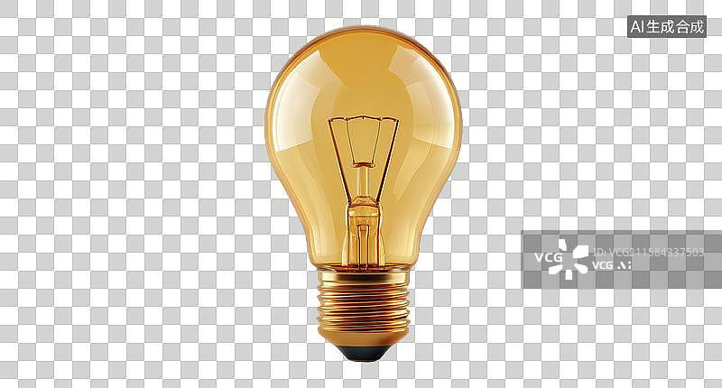【AI数字艺术】暖光白炽灯泡：家庭照明的经典选择图片素材