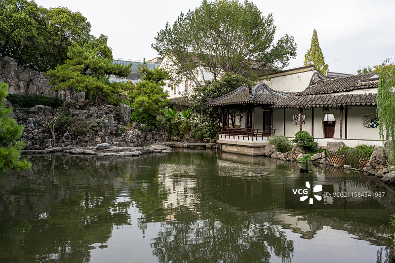 中国南京瞻园：明代江南古典园林，江南四大名园之一，太平天国历史博物馆图片素材