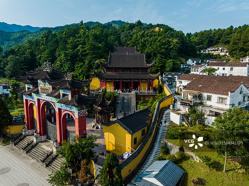 安徽九华山肉身宝殿图片素材