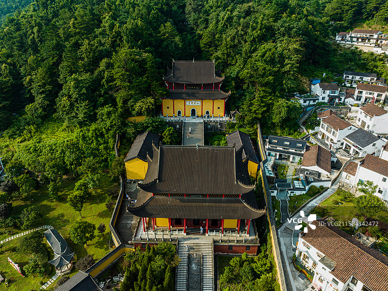安徽九华山肉身宝殿图片素材