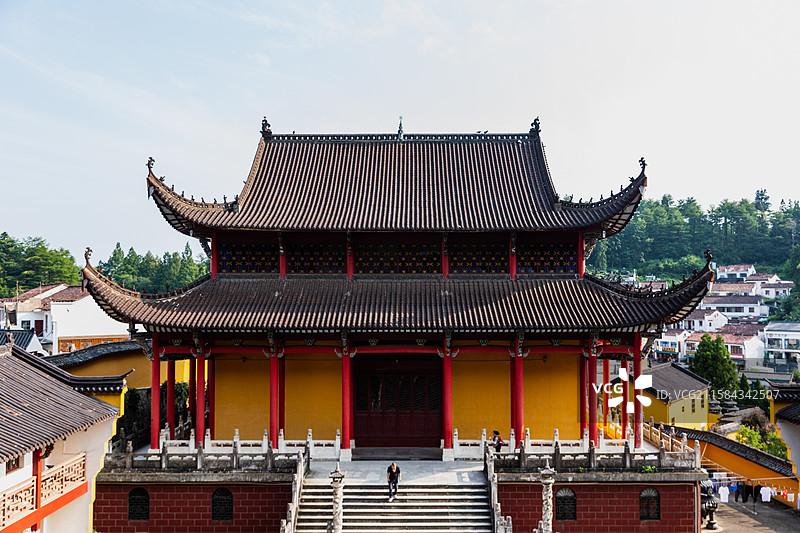 安徽九华山肉身宝殿图片素材