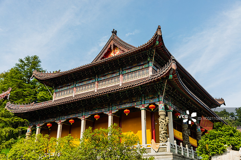 安徽九华山旃檀林图片素材