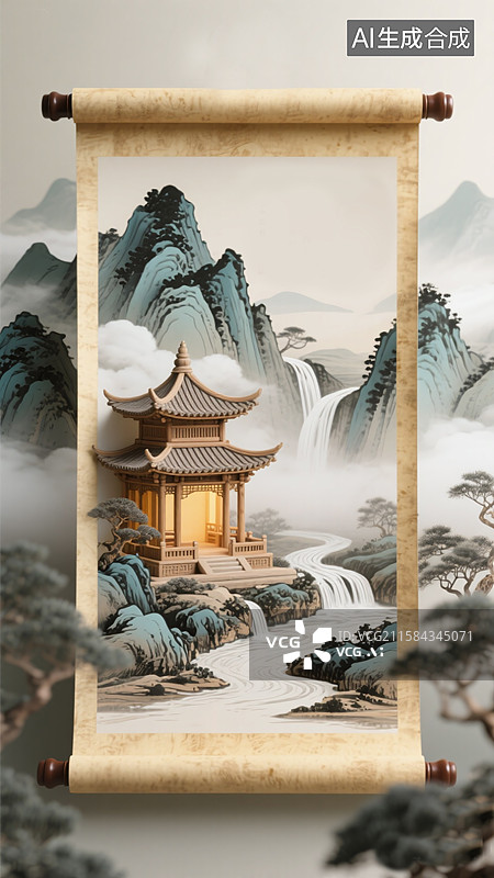 【AI数字艺术】国潮风二十四节气，国风传统节气海报图片素材