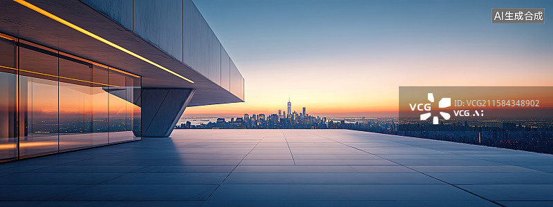 【AI数字艺术】城市背景图片素材
