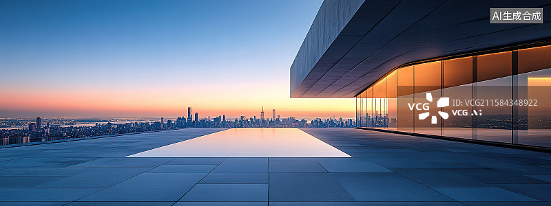【AI数字艺术】城市背景图片素材