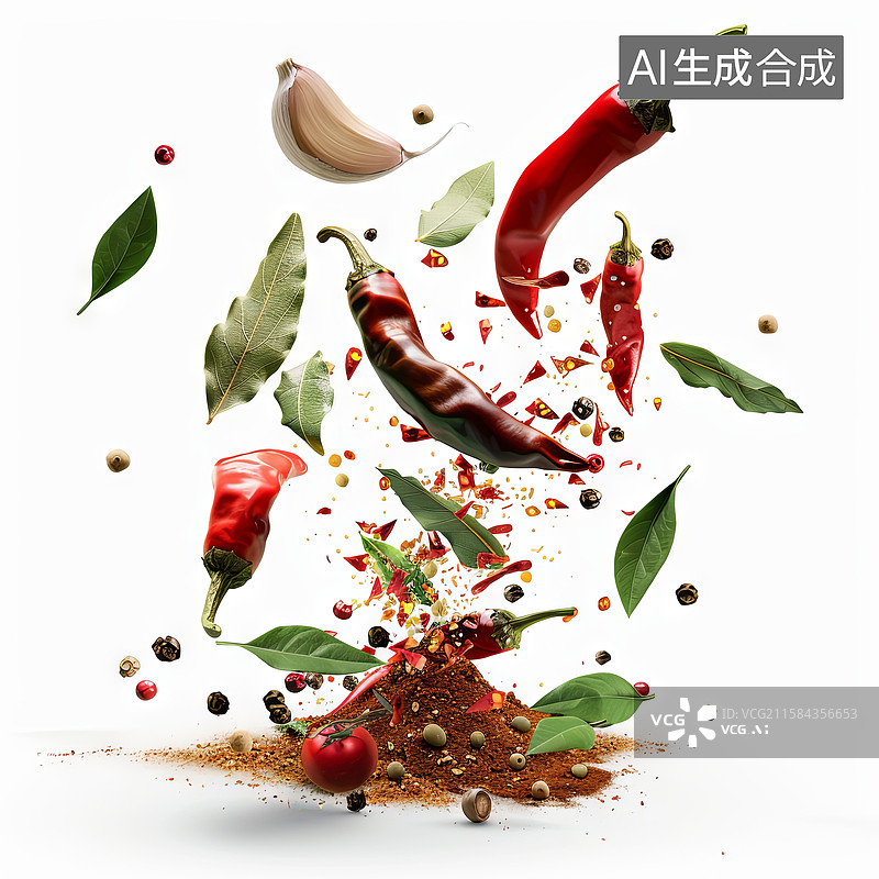 【AI数字艺术】辣椒特写素材图片素材