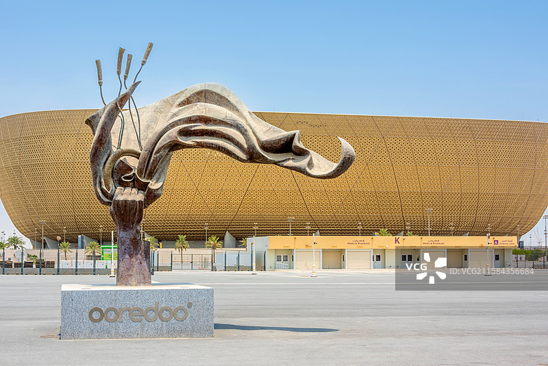 亚洲卡塔尔多哈卢塞尔体育场图片素材